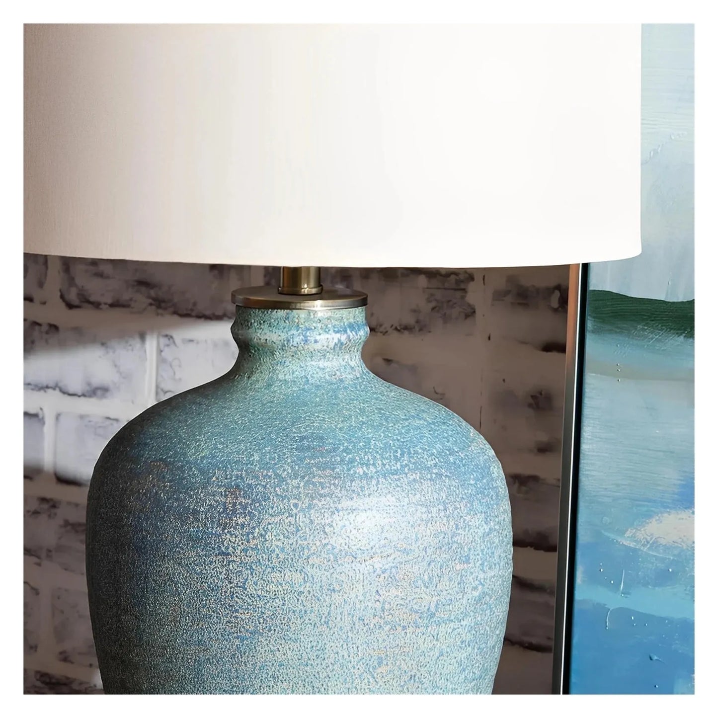 Alnair of Augusta Table Lamps (2-Pack), Blue, Rustic
