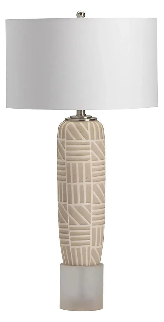 Alpheratz of White Mountain Table Lamps (2-Pack), Beige, Coastal