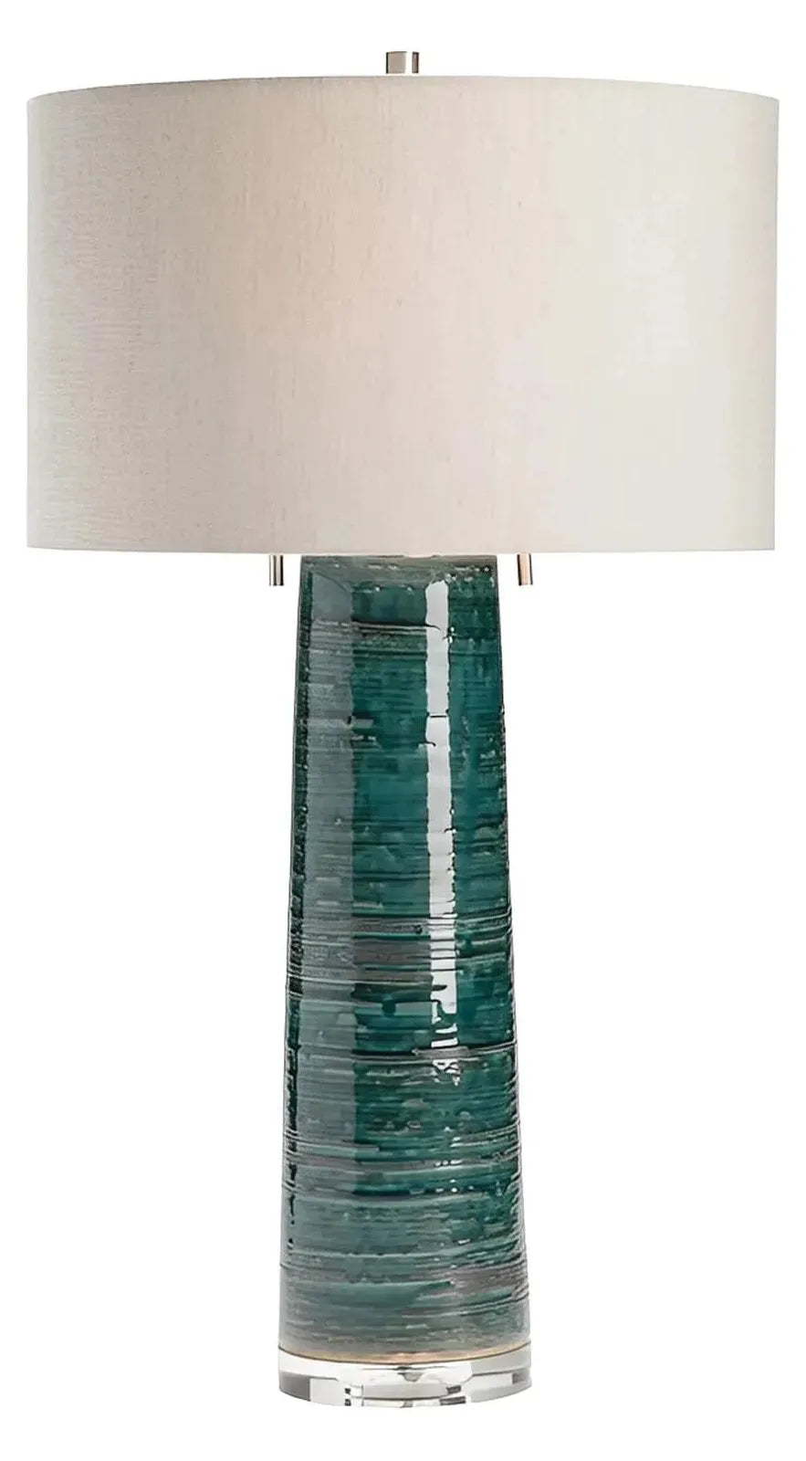 Elnath of Marblehead Harbor Table Lamps (2-Pack), Green, Contemporary