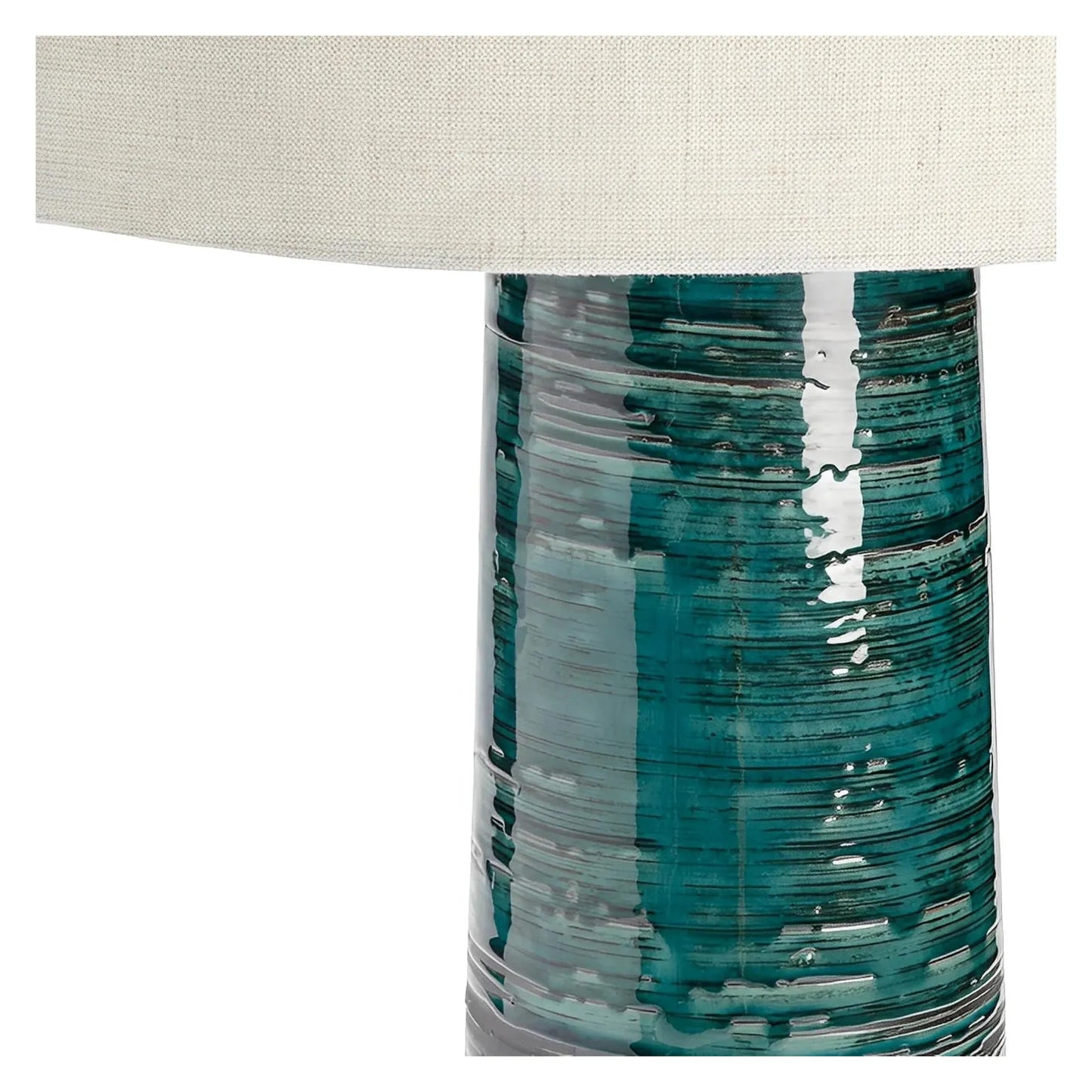 Elnath of Marblehead Harbor Table Lamps (2-Pack), Green, Contemporary