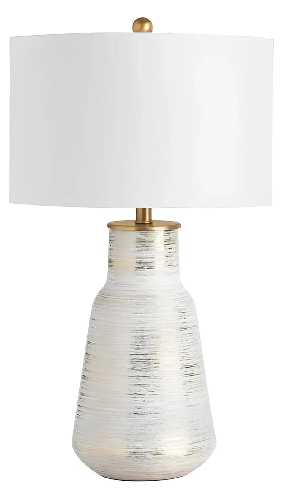 Eridani of Appleton Table Lamps (2-Pack), White, Transitional
