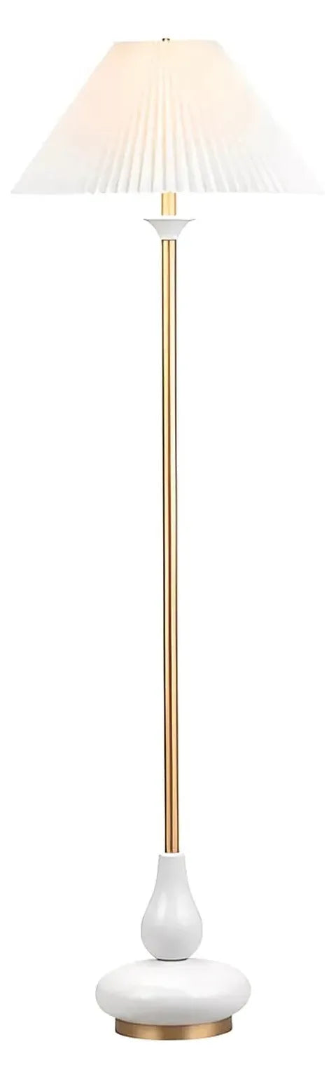 Nihal of Silverbrook Floor Lamp, White, Transitional