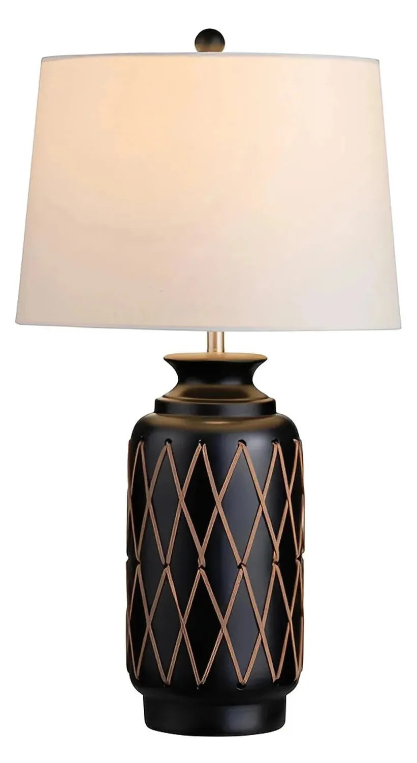 Altair of Elmwood Table Lamps (2-Pack), Black, Rustic