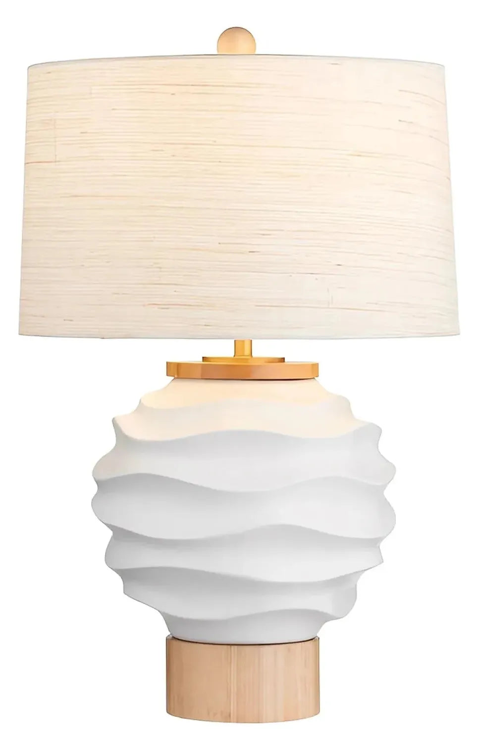 Corvus of Cape May Table Lamps (2-Pack), White, Coastal