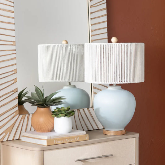 Talitha of Tideview Table Lamps (2-Pack), Blue, Coastal