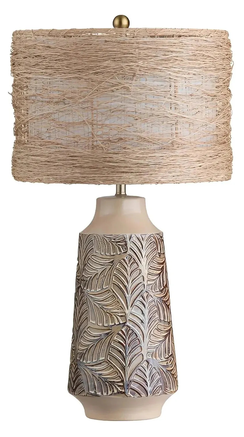 Alderamin of Cape Ann Table Lamps (2-Pack), Beige, Rustic