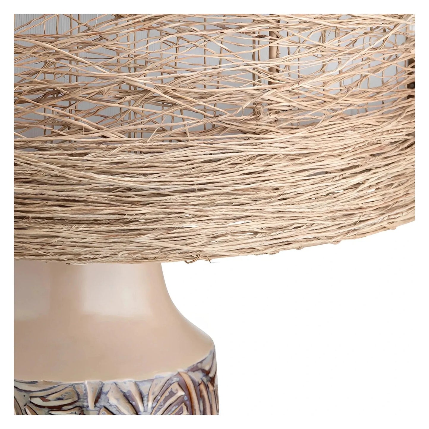 Alderamin of Cape Ann Table Lamps (2-Pack), Beige, Rustic