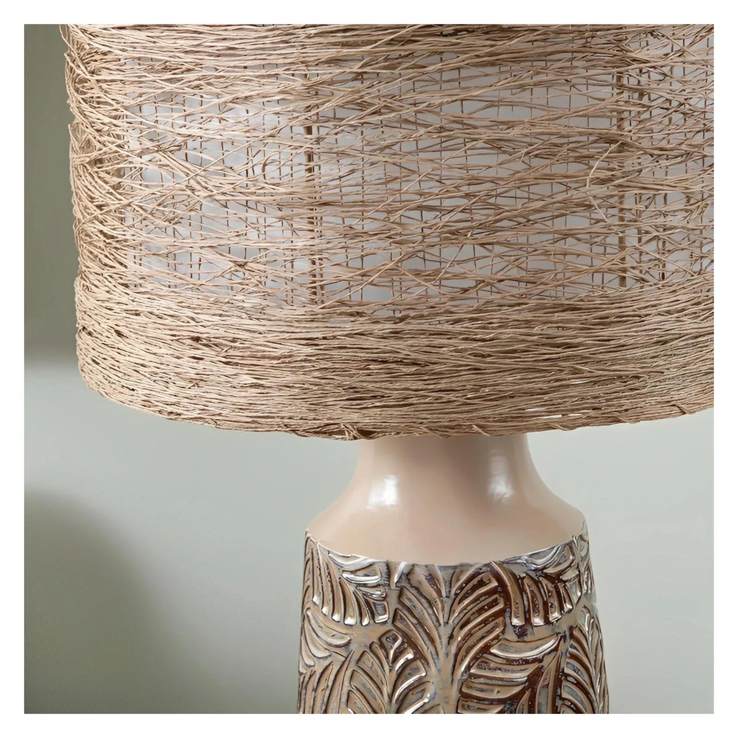 Alderamin of Cape Ann Table Lamps (2-Pack), Beige, Rustic