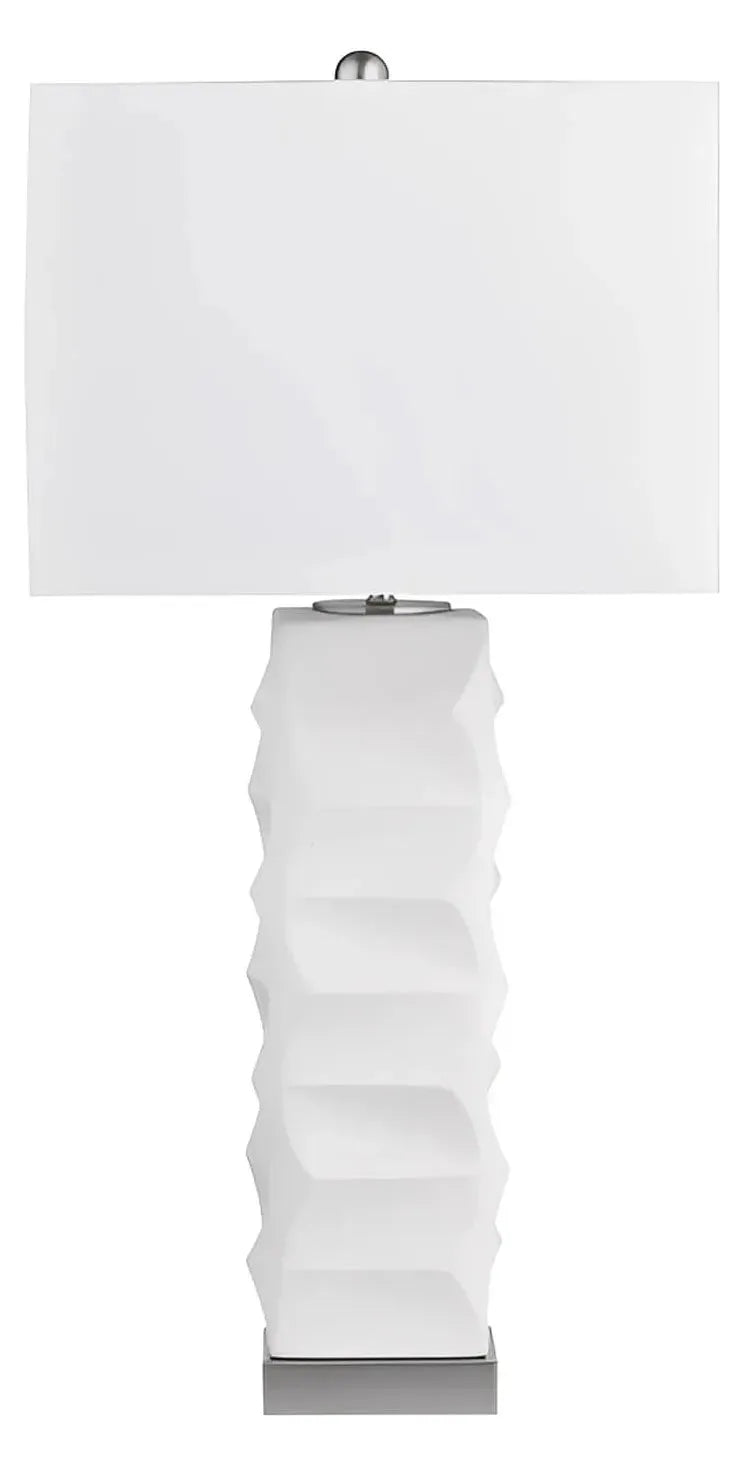 Capella of Watervliet Table Lamps (2-Pack), White, Contemporary