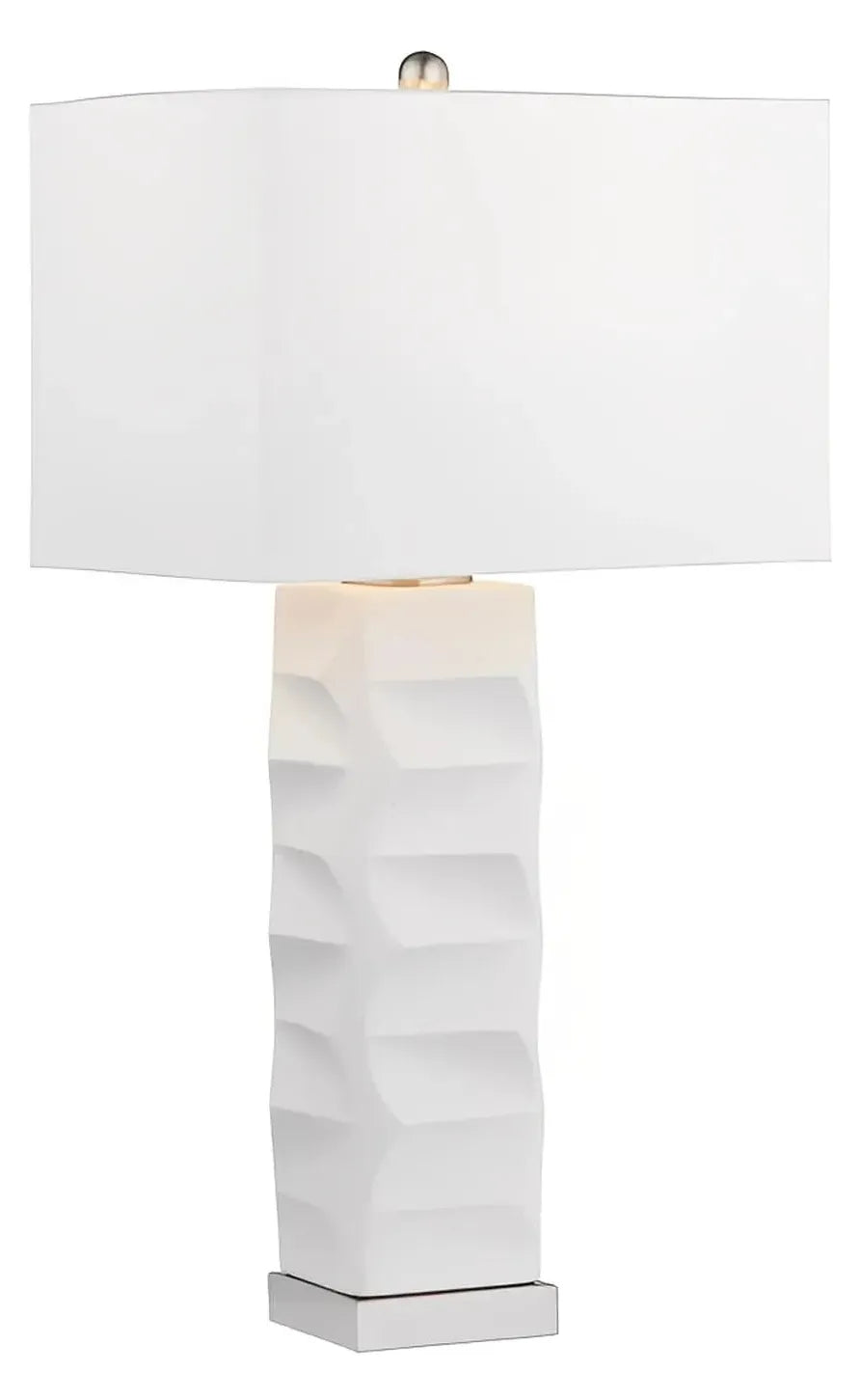 Capella of Watervliet Table Lamps (2-Pack), White, Contemporary