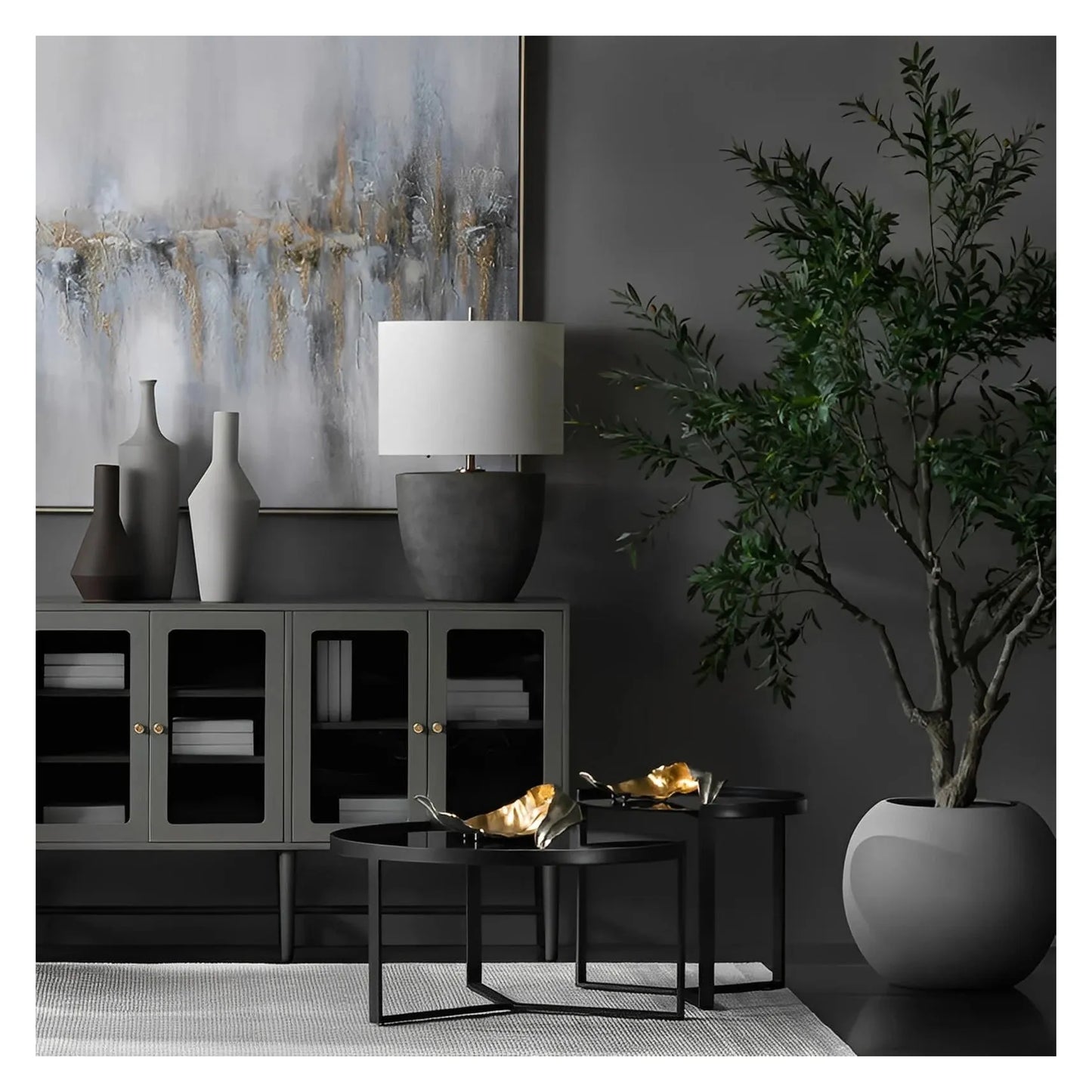 Albali of Maplewood Table Lamps (2-Pack), Grey, Transitional