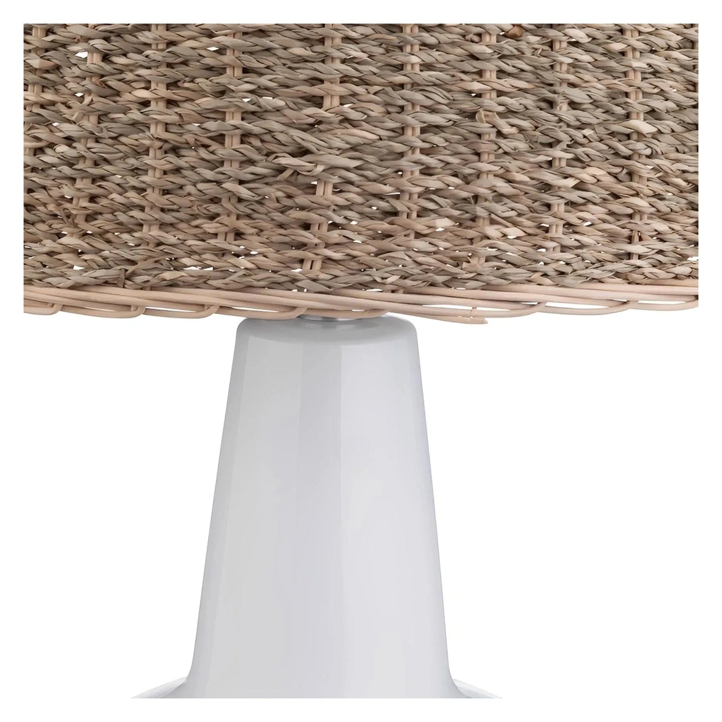 Vindemiatrix of Deerfield Valley Table Lamps (2-Pack), White, Coastal