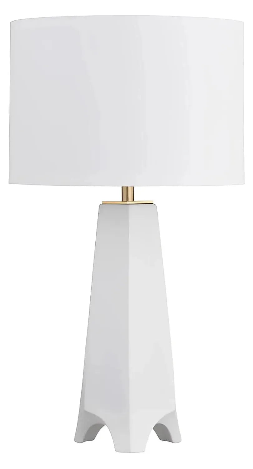 Elara of Concord Table Lamps (2-Pack), White, Contemporary