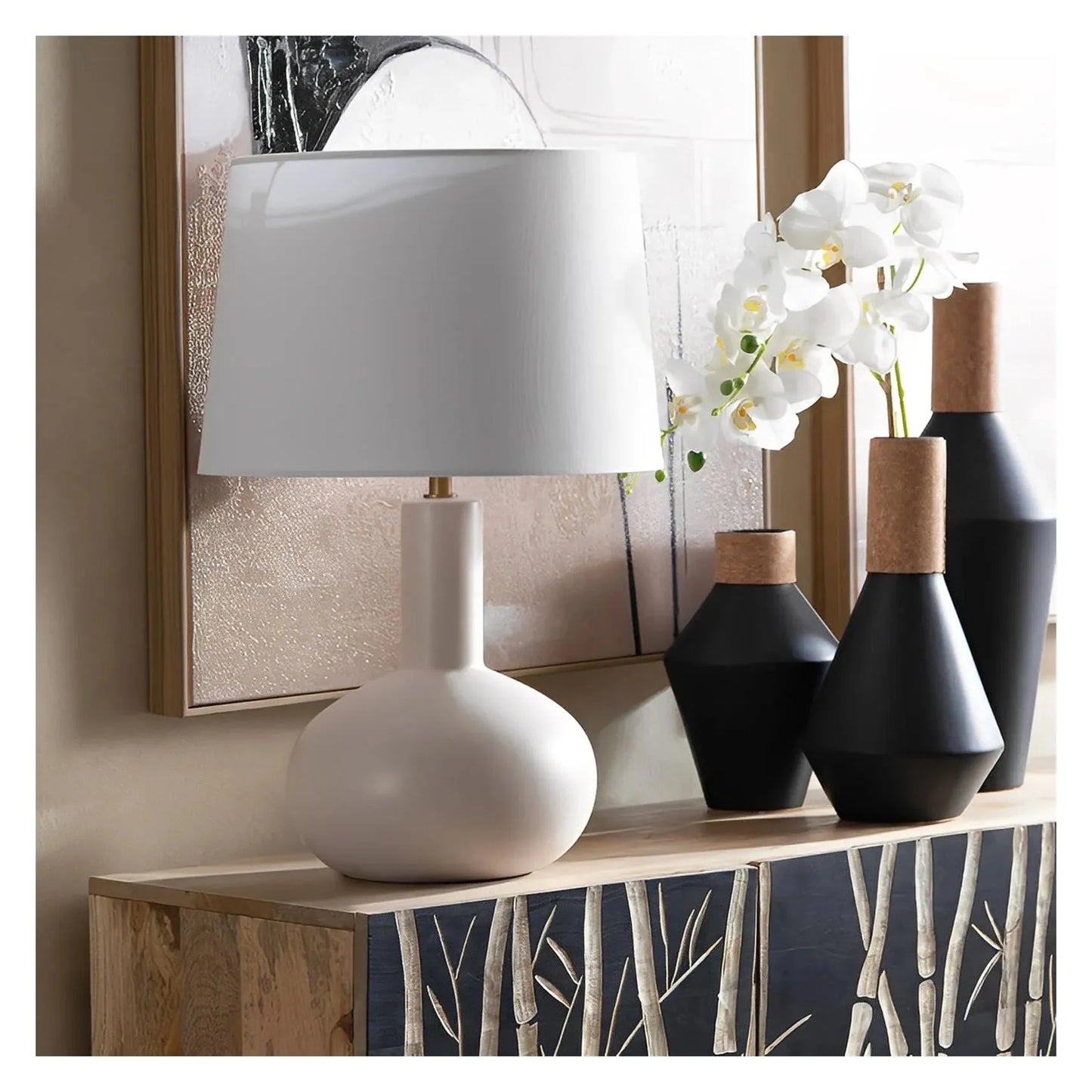 Maia of Concord Table Lamps (2-Pack), Cream, Transitional