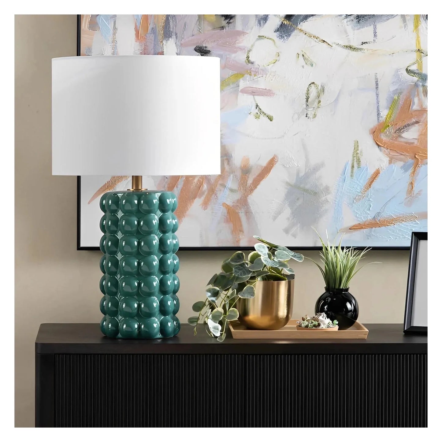 Alcor of Augusta Table Lamps (2-Pack), Blue, Transitional