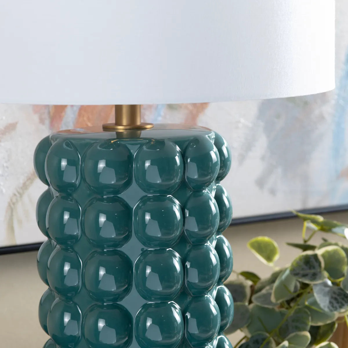 Alcor of Augusta Table Lamps (2-Pack), Blue, Transitional