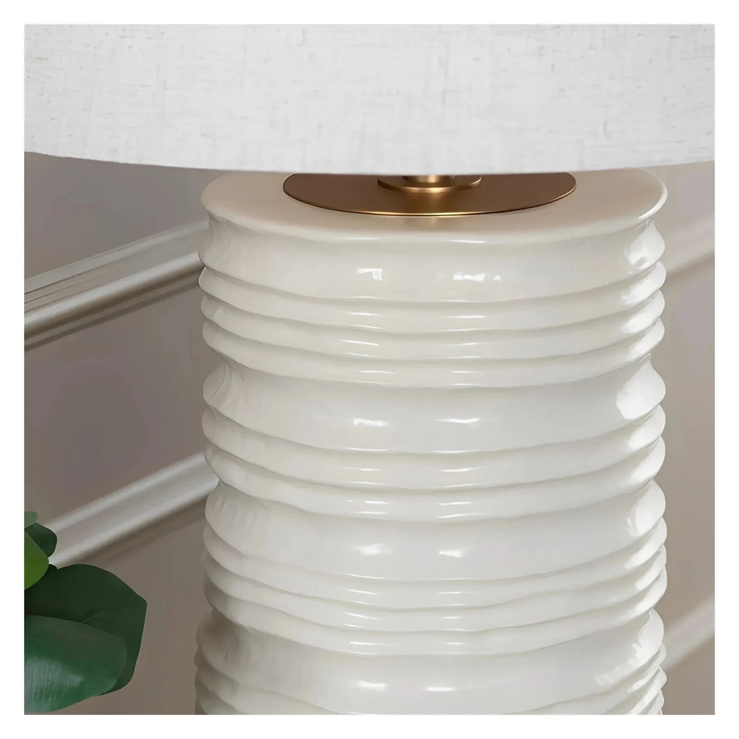 Corvus of Lewiston Table Lamps (2-Pack), Beige, Transitional