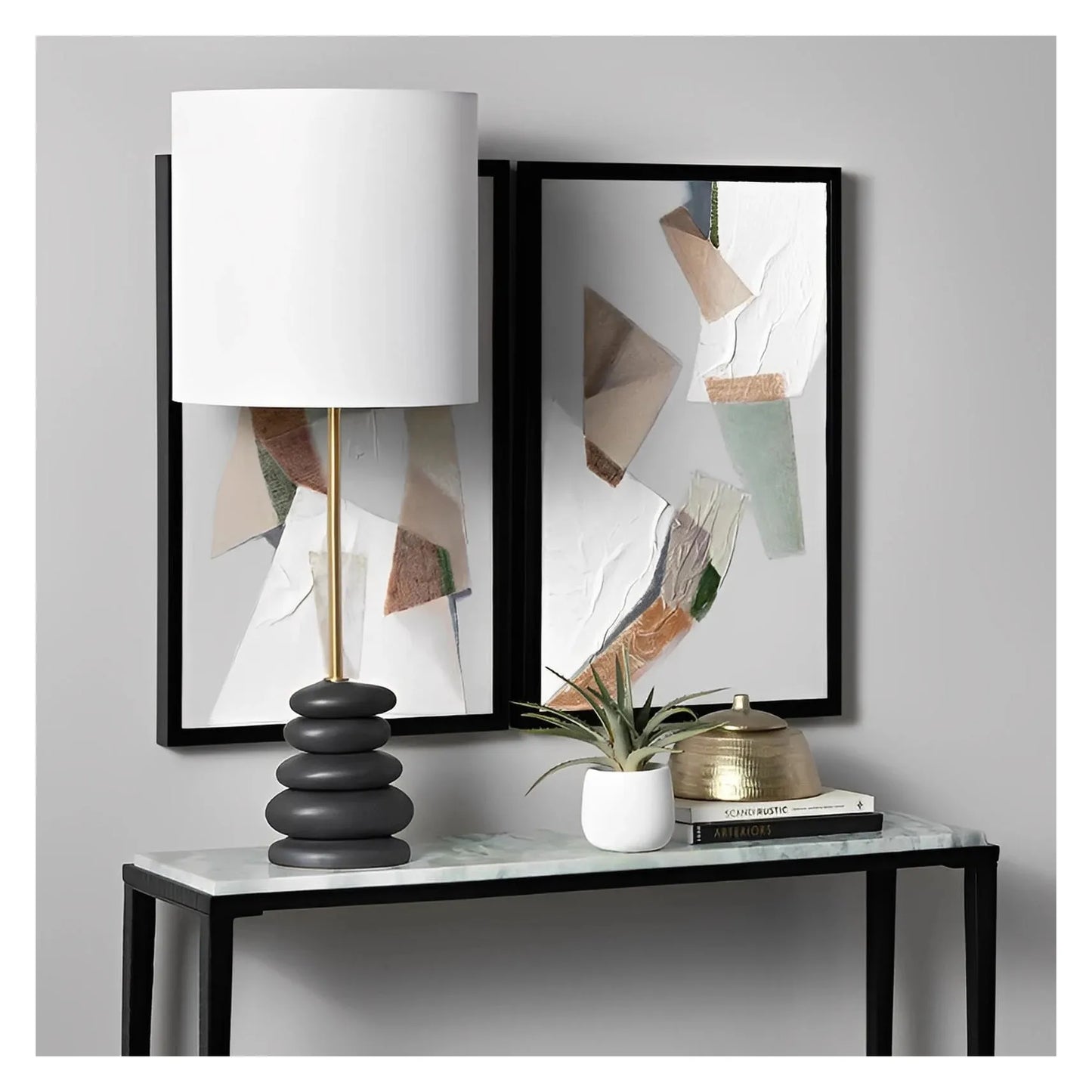 Cepheus of Plymouth Table Lamps (2-Pack), Black, Contemporary