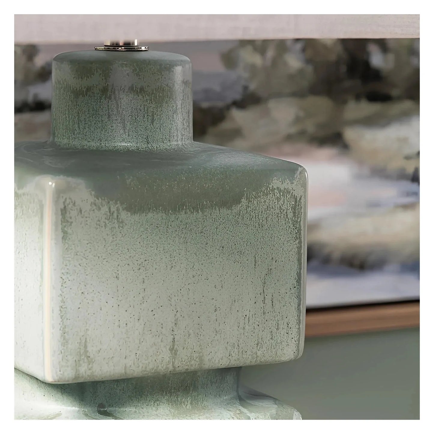 Avior of Maplewood Table Lamps (2-Pack), Green, Transitional