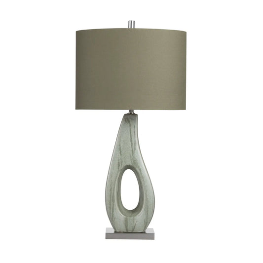 Merak of Mystic Coast Table Lamps (2-Pack), Green, Transitional