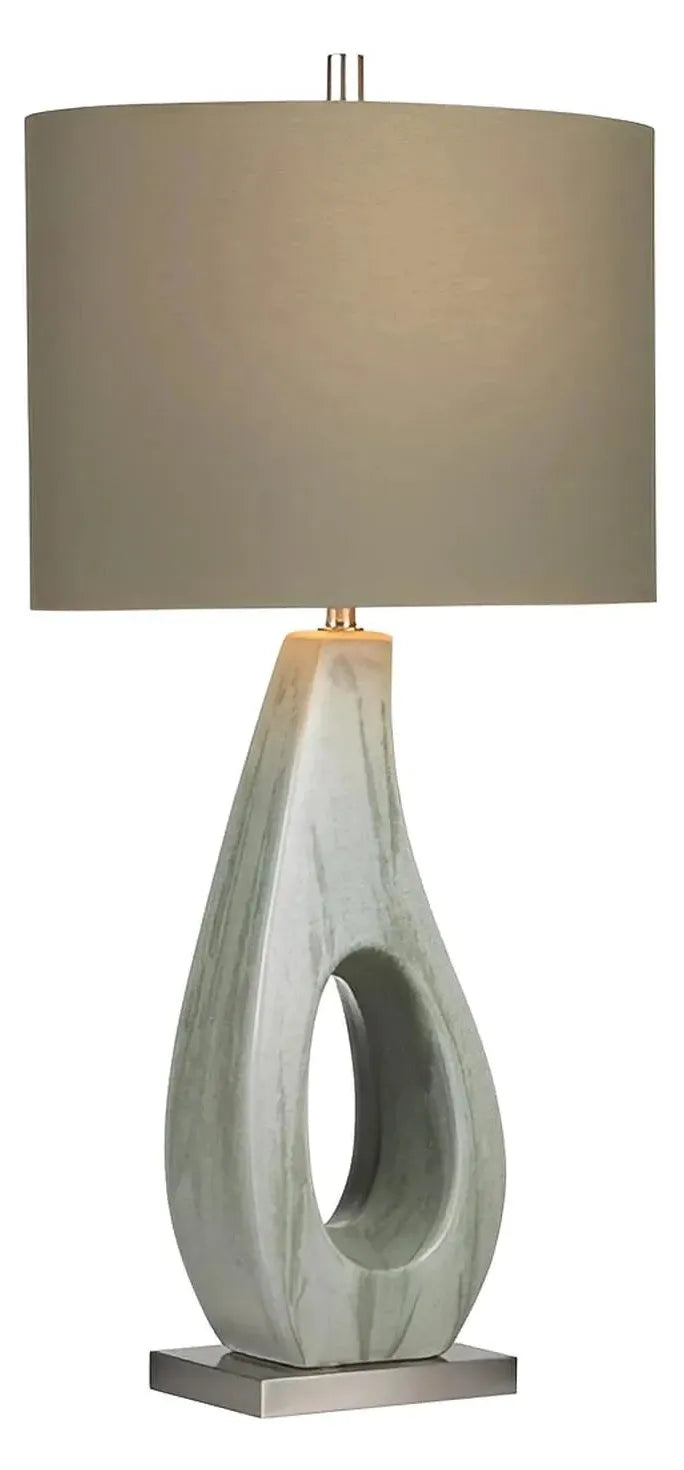 Merak of Mystic Coast Table Lamps (2-Pack), Green, Transitional