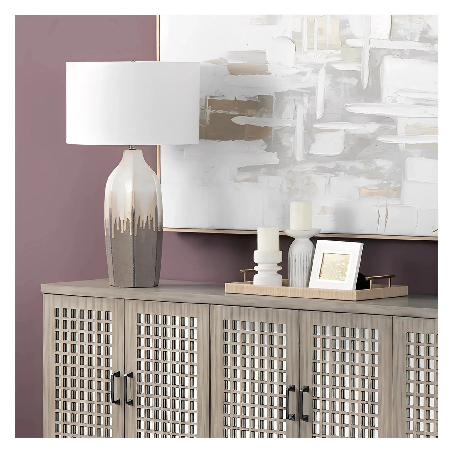 Markab of Brookhaven Table Lamps (2-Pack), Grey, Transitional