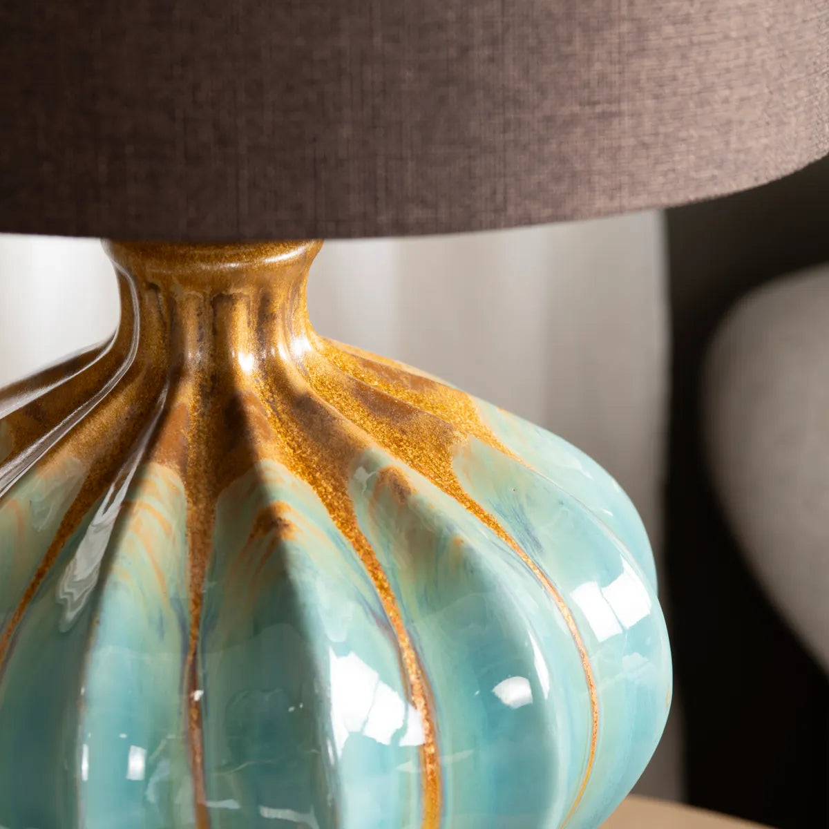 Merak of Windham Hollow Table Lamps (2-Pack), Blue, Rustic