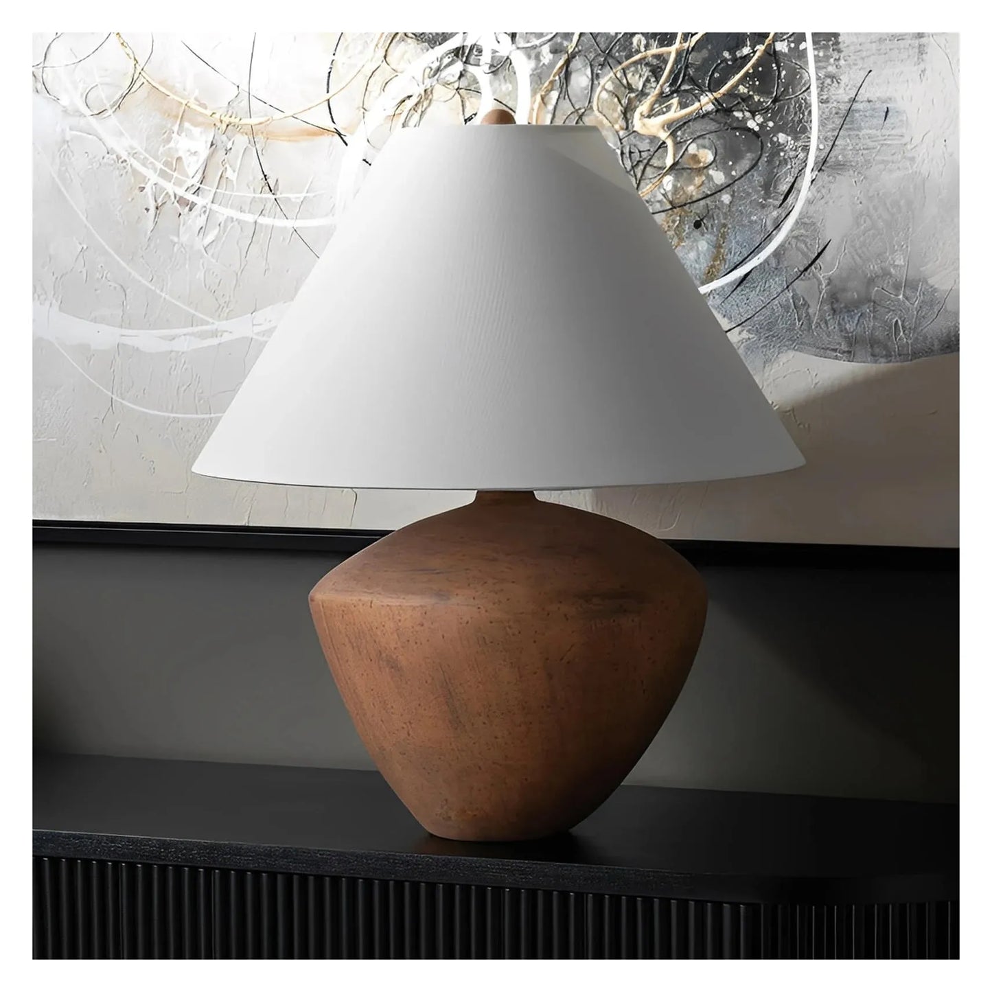 Gemma of Waterville Table Lamps (2-Pack), Brown, Rustic