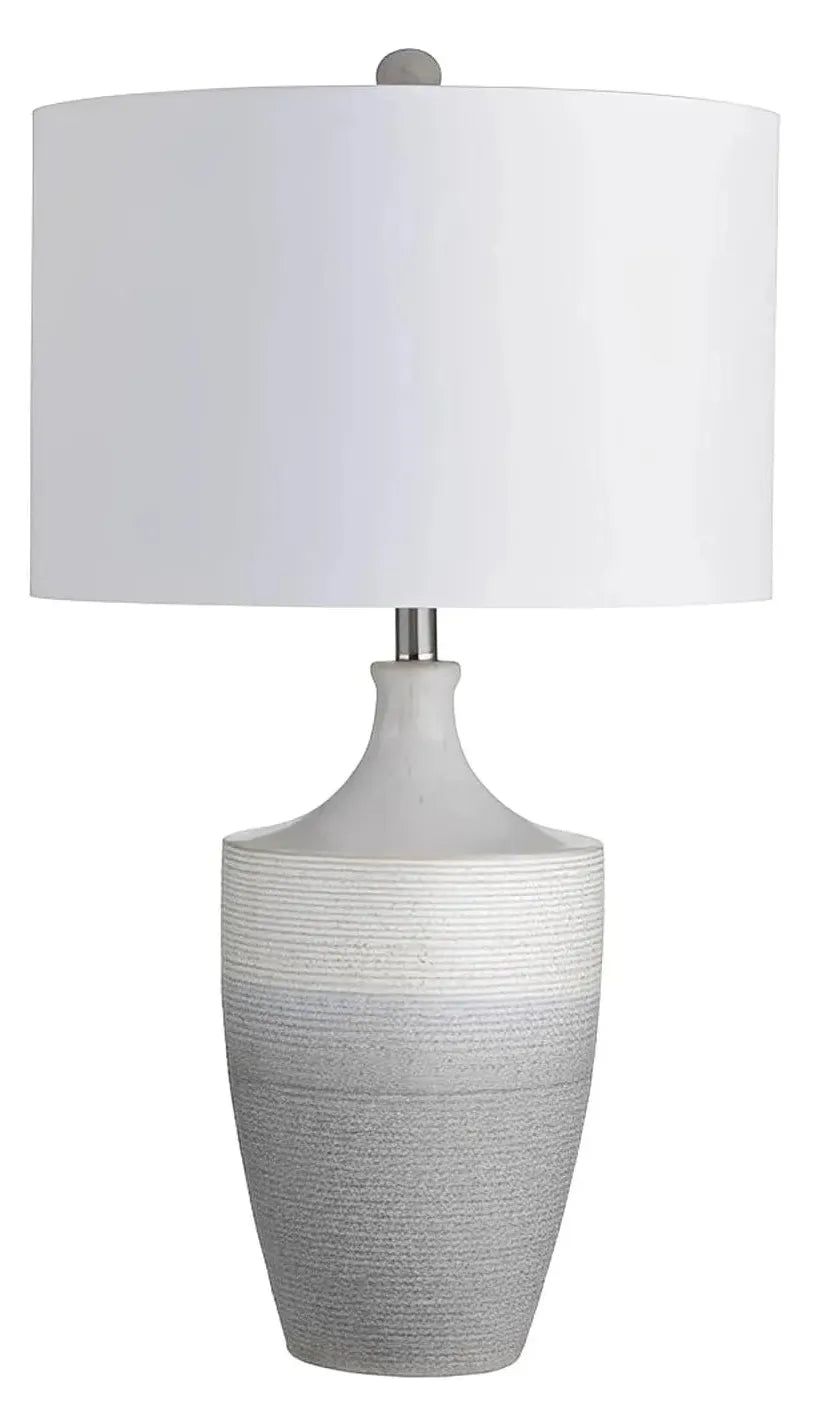 Sabik of Penobscot Table Lamps (2-Pack), Grey, Rustic