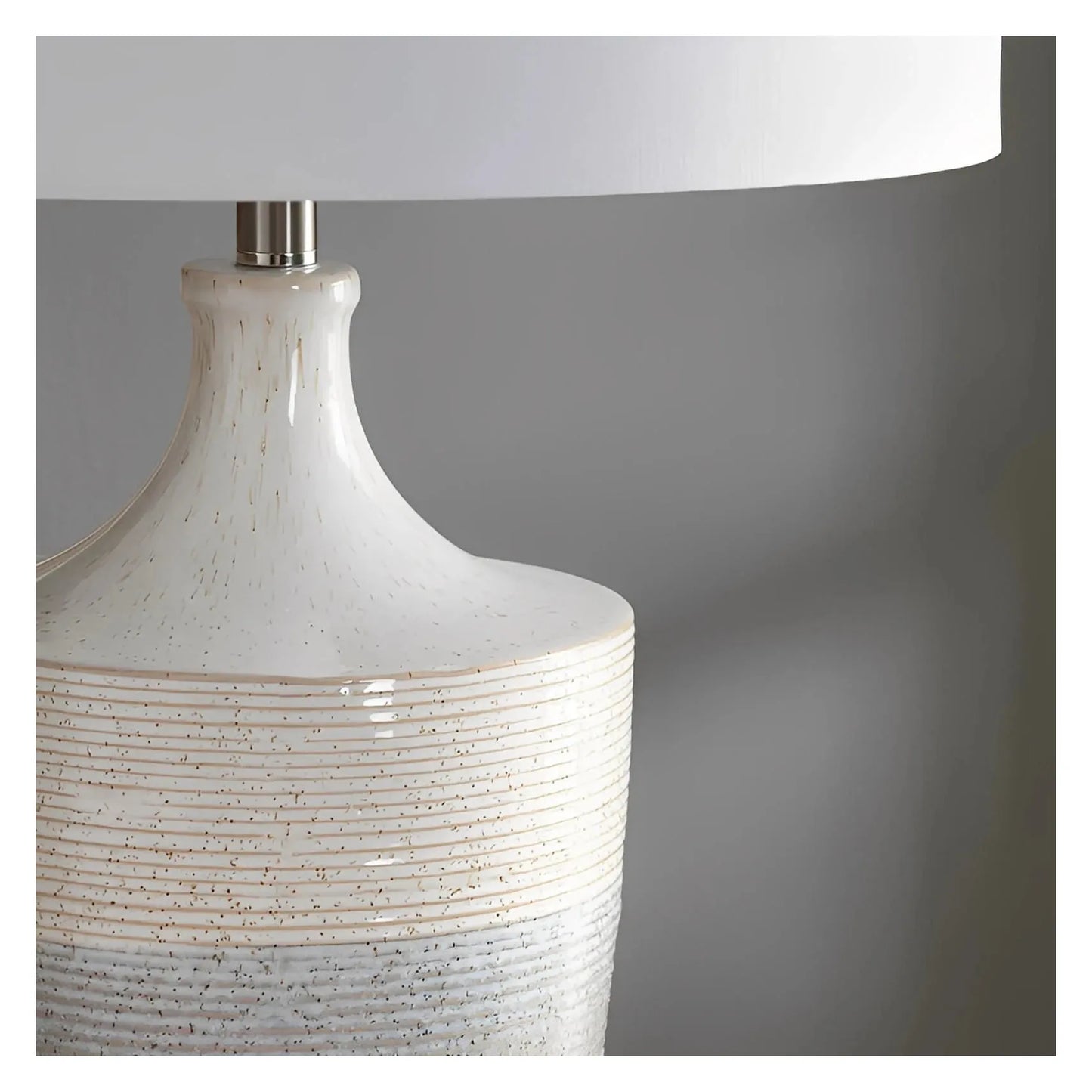 Sabik of Penobscot Table Lamps (2-Pack), Grey, Rustic