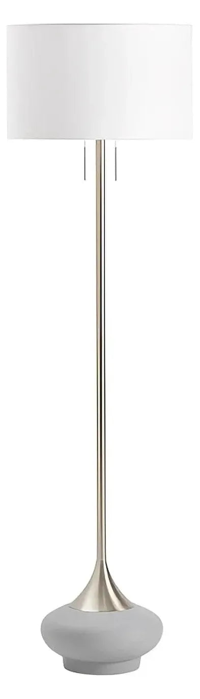 Elnath of Bangor Floor Lamp, Grey, Contemporary