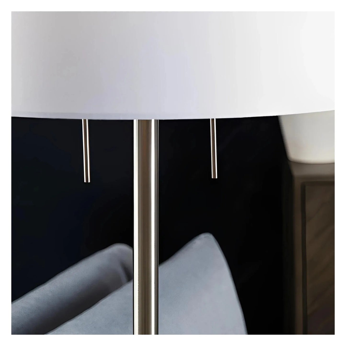 Elnath of Bangor Floor Lamp, Grey, Contemporary