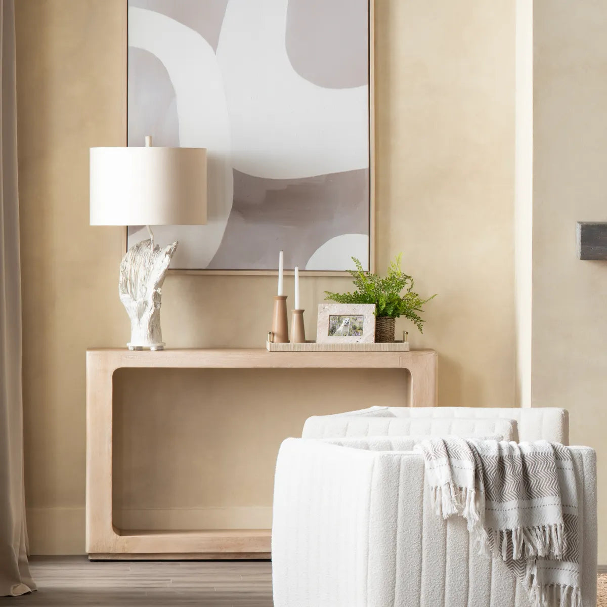 Zosma of Tideview Table Lamps (2-Pack), White, Coastal, Coral-Inspired