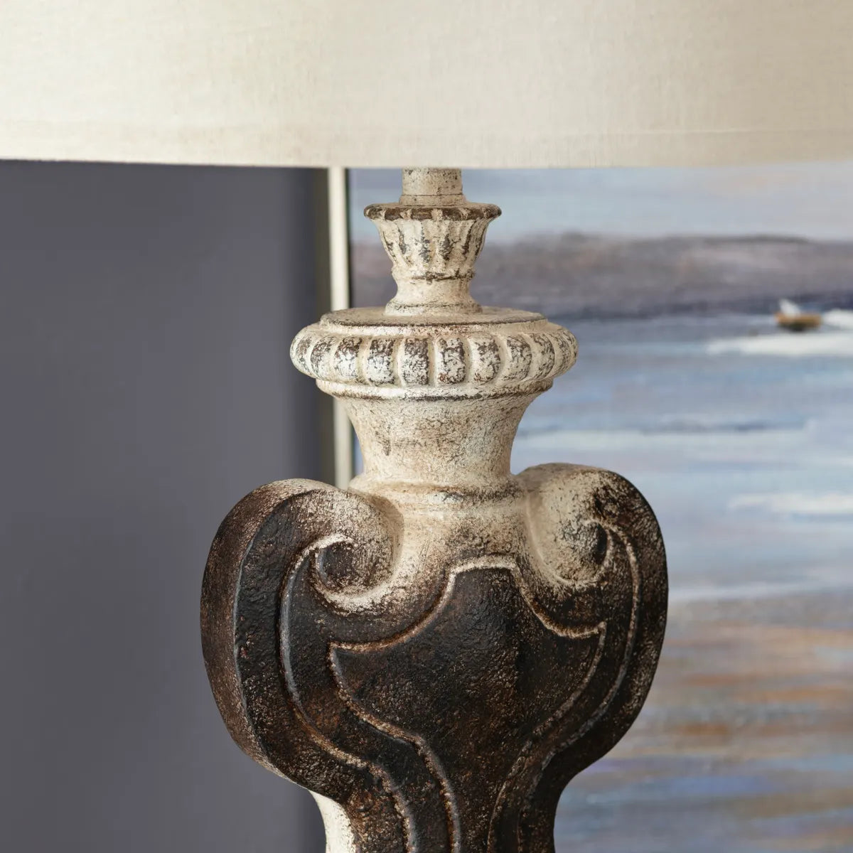 Aldebaran of Brattleboro Table Lamps (2-Pack), Grey, Traditional