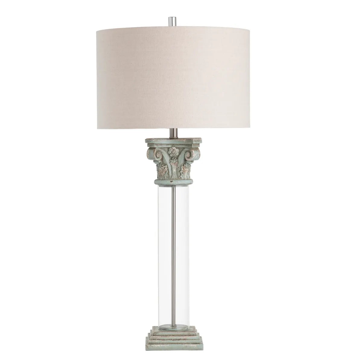 Zaurak of Marblehead Harbor Table Lamps (2-Pack), Transparent, Traditional