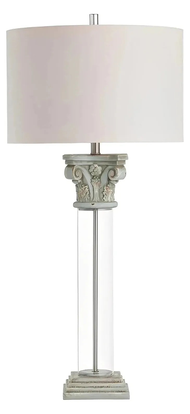 Zaurak of Marblehead Harbor Table Lamps (2-Pack), Transparent, Traditional