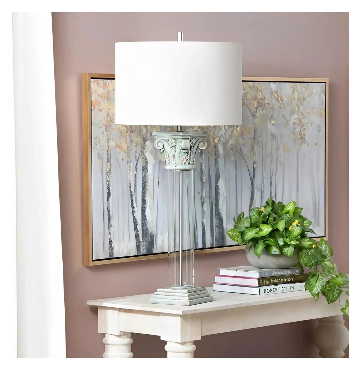 Zaurak of Marblehead Harbor Table Lamps (2-Pack), Transparent, Traditional