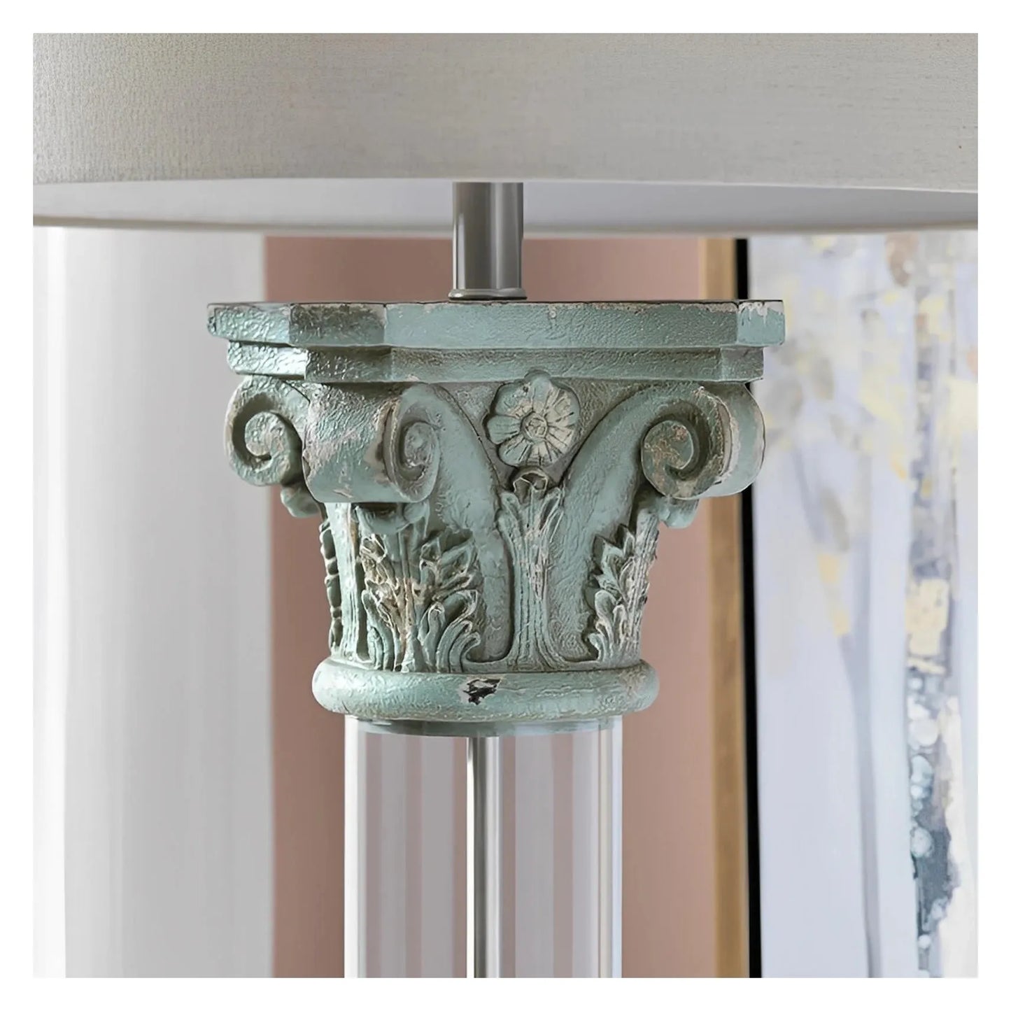 Zaurak of Marblehead Harbor Table Lamps (2-Pack), Transparent, Traditional