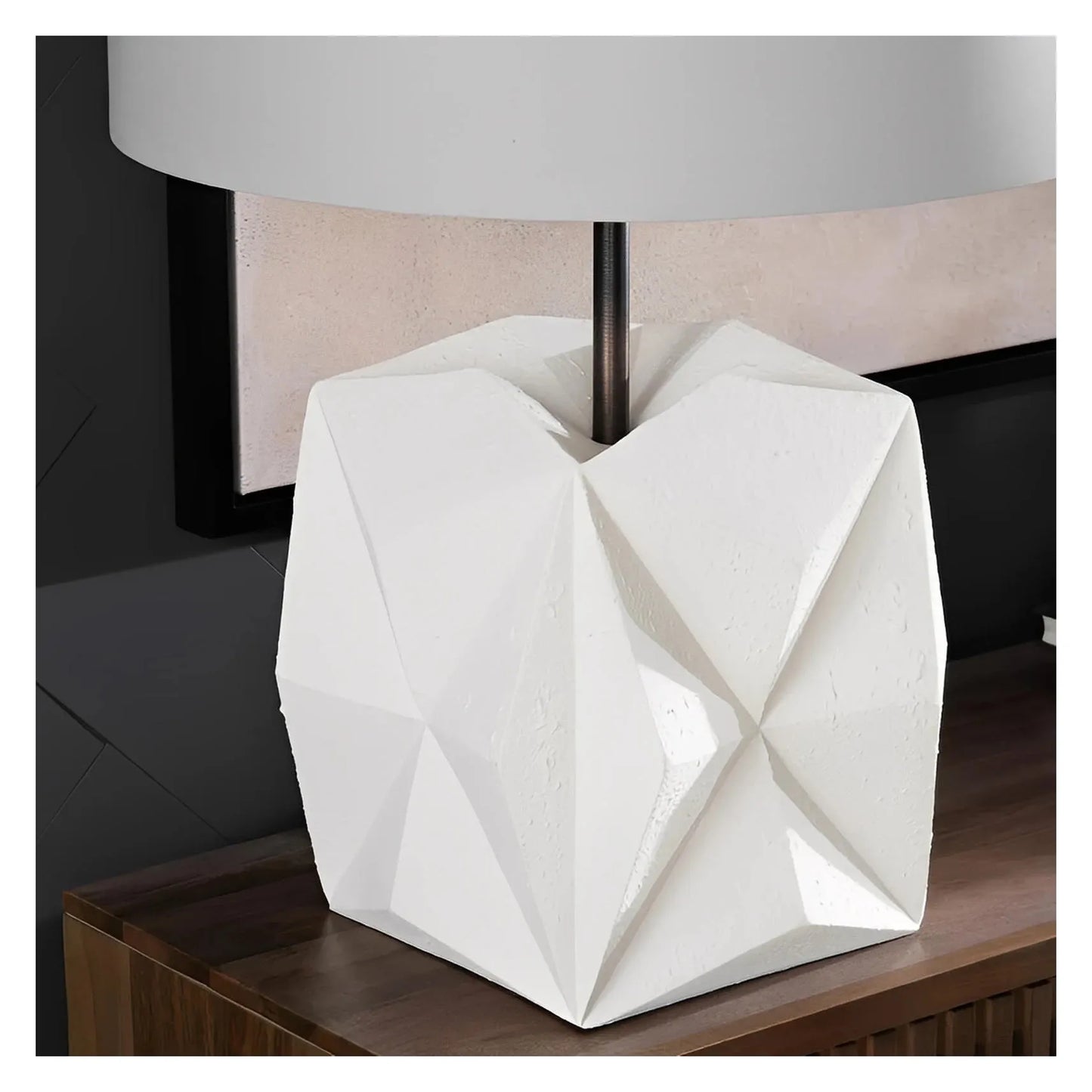 Rho of Westport Table Lamps (2-Pack), White, Contemporary