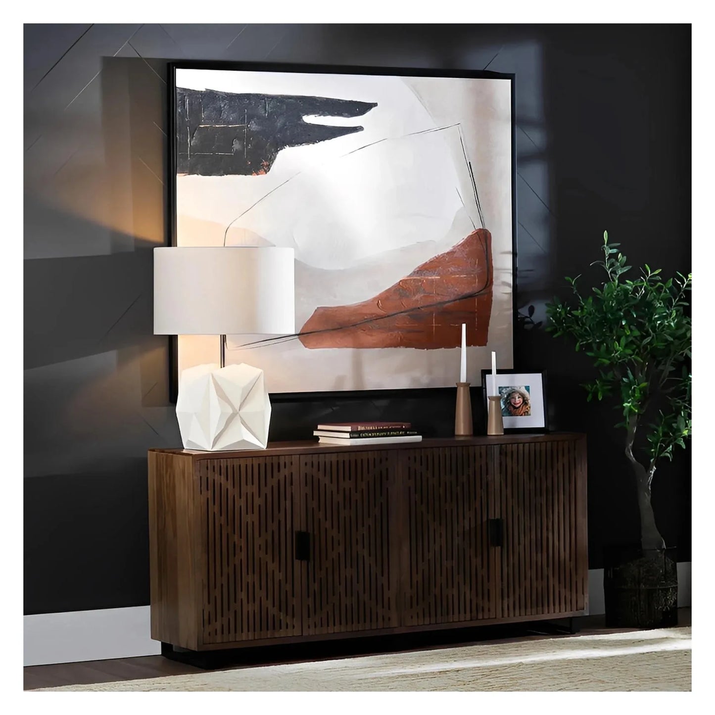 Rho of Westport Table Lamps (2-Pack), White, Contemporary