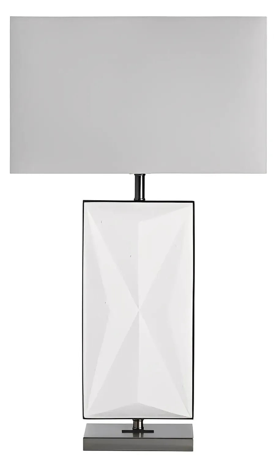 Markab of Manchester Table Lamps (2-Pack), White, Contemporary