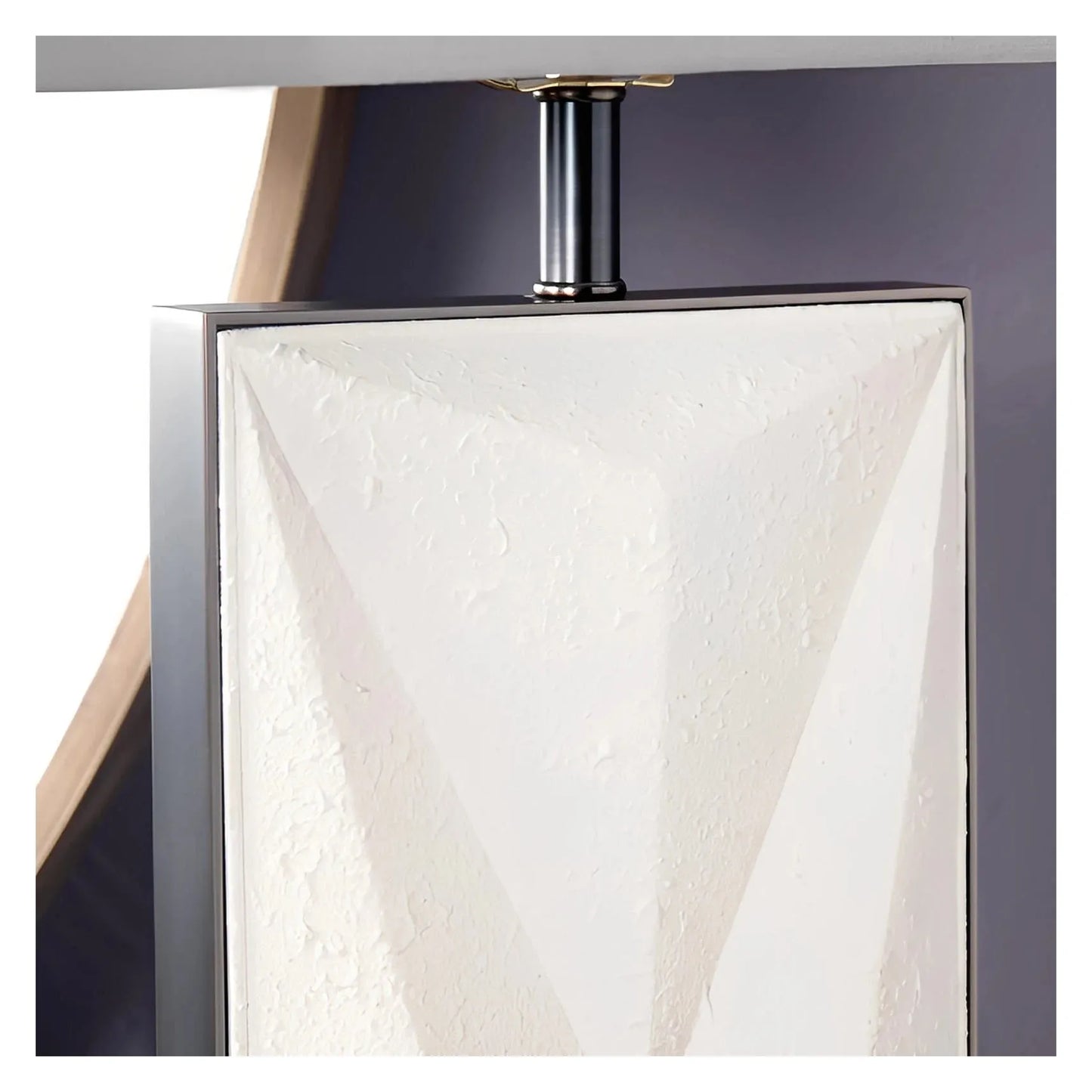 Markab of Manchester Table Lamps (2-Pack), White, Contemporary