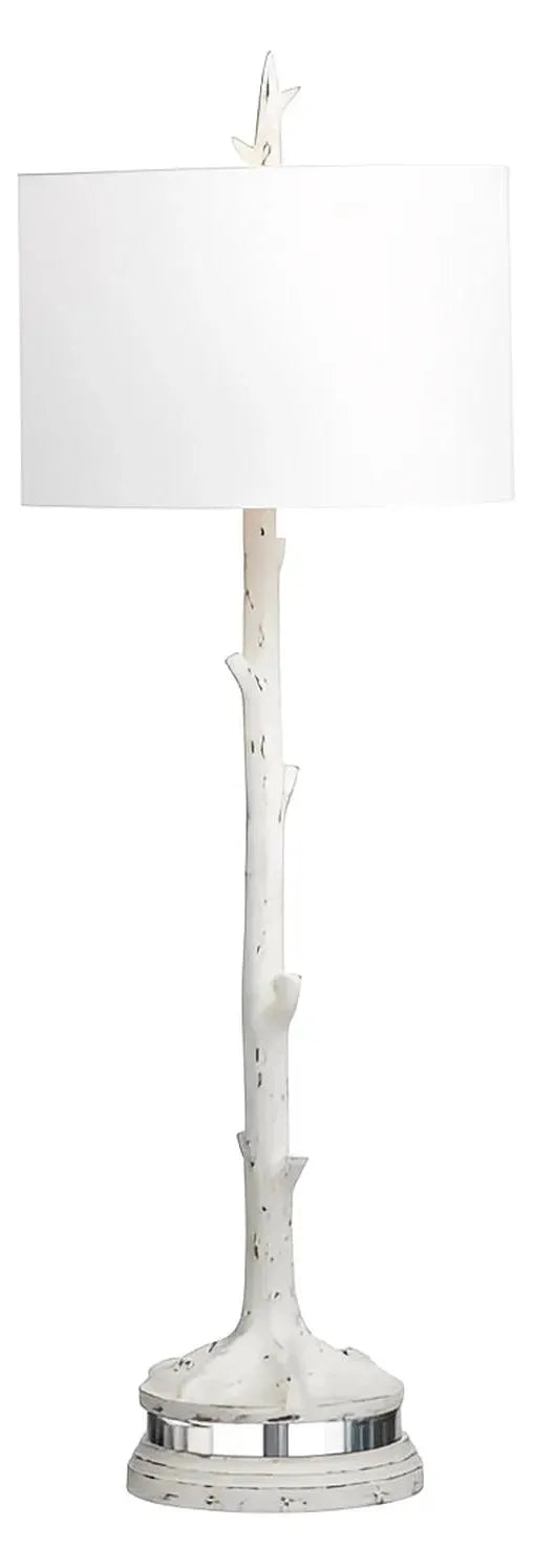 Naos of Old Orchard Table Lamp (2-Pack), White, Rustic