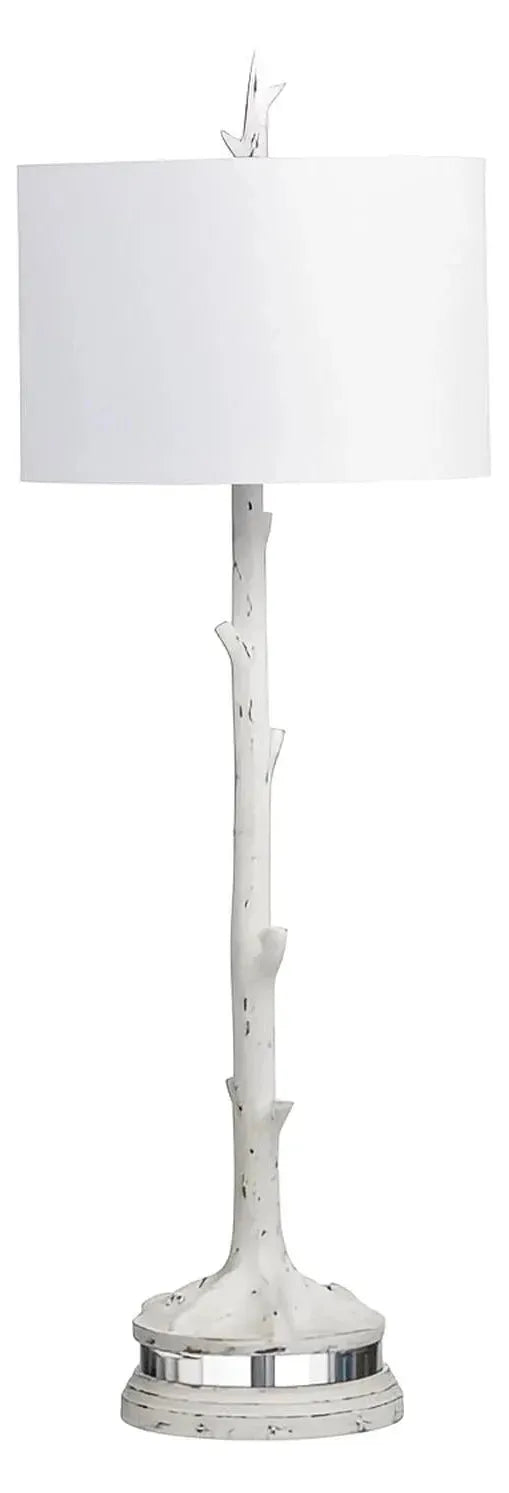 Naos of Old Orchard Table Lamp (2-Pack), White, Rustic