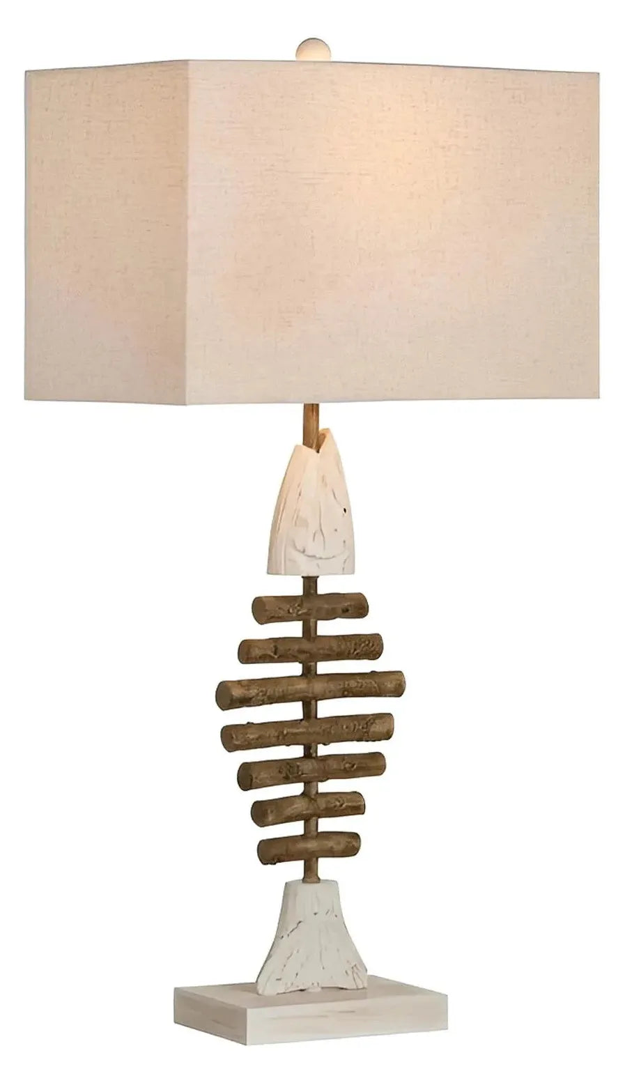 Cursa of Evergreen Bay Table Lamps (2-Pack), White, Coastal