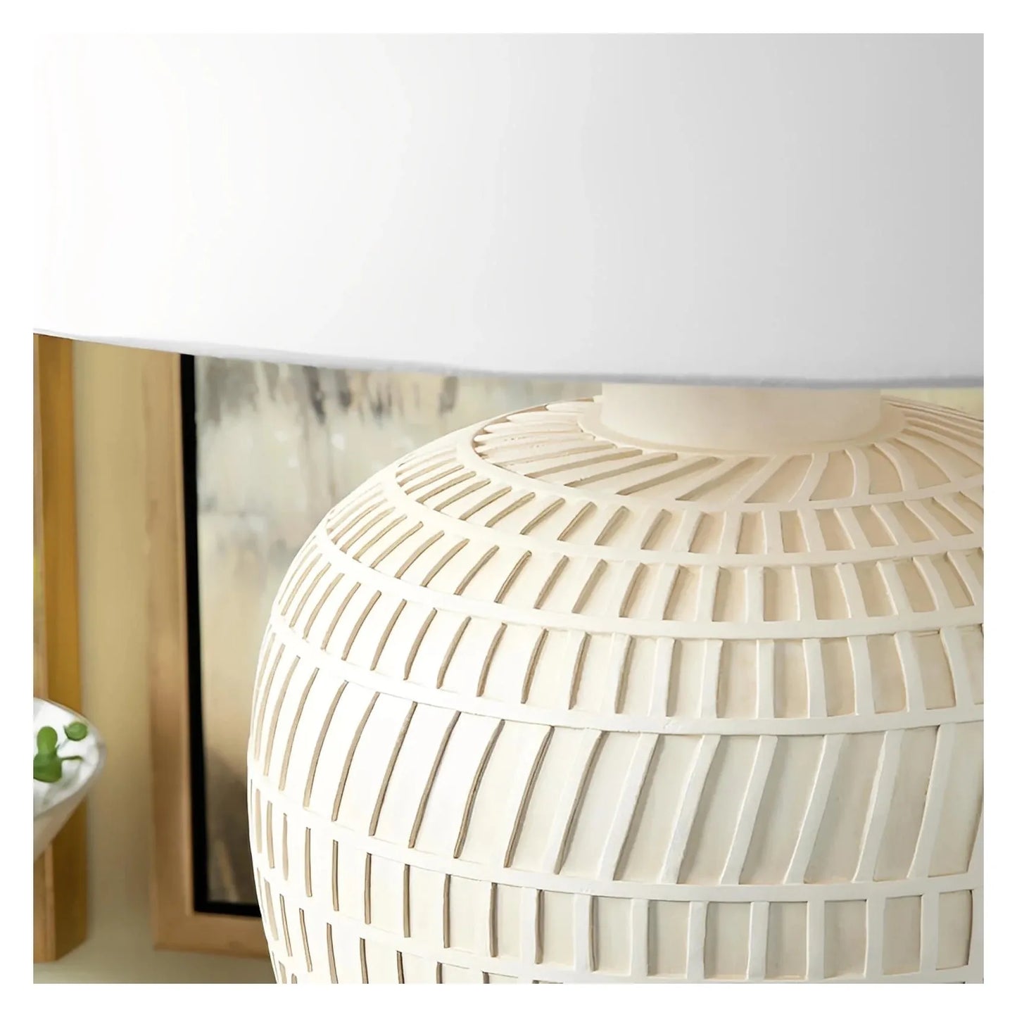 Atlas of Old Orchard Table Lamps (2-Pack), Cream, Transitional