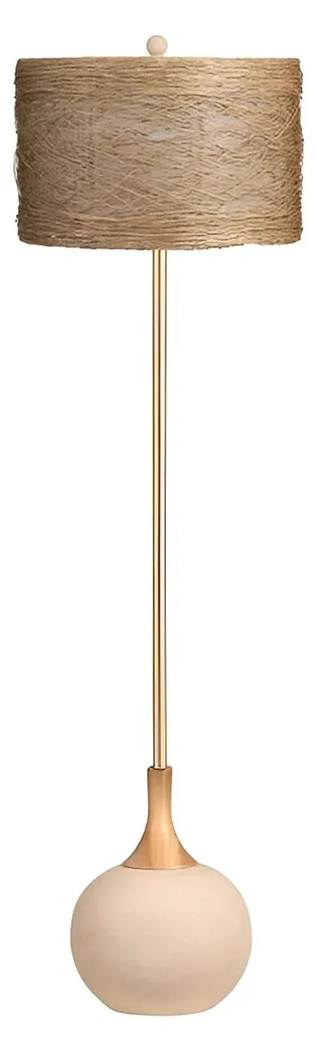 Alpheratz of Waterville Floor Lamp, Tan, Coastal