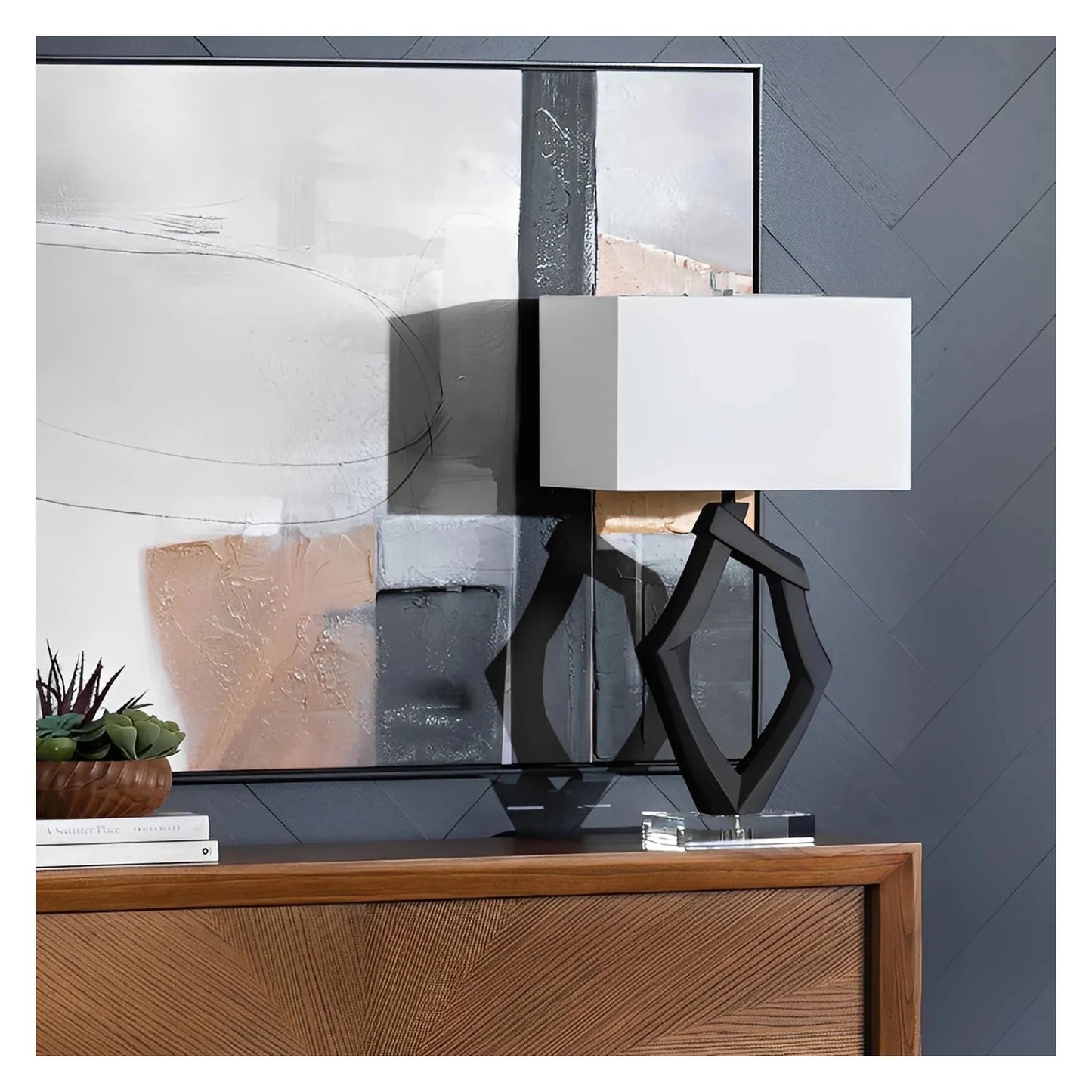 Segin of Manchester Table Lamps (2-Pack), Black, Transitional