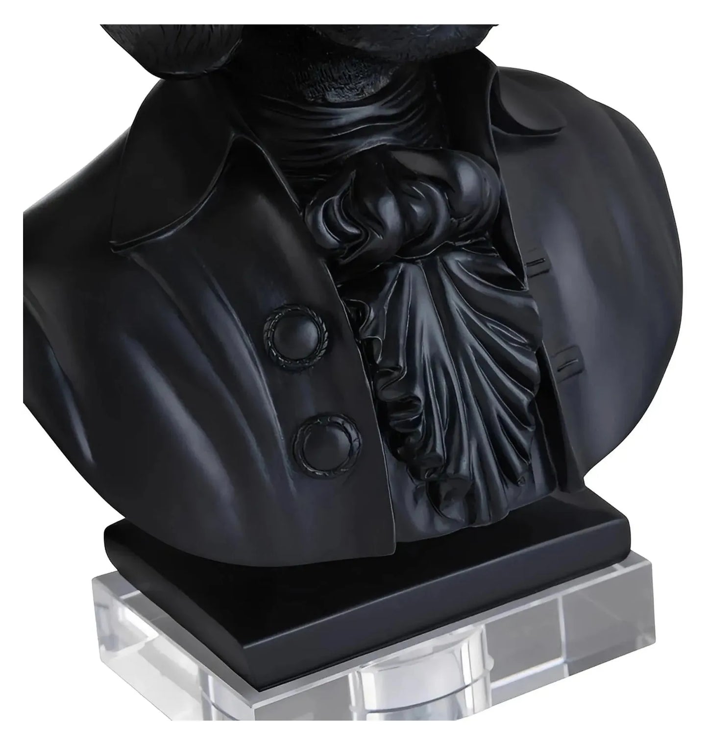 Victorian Dressed Dog Table Lamps (2-Pack), Black, Transitional