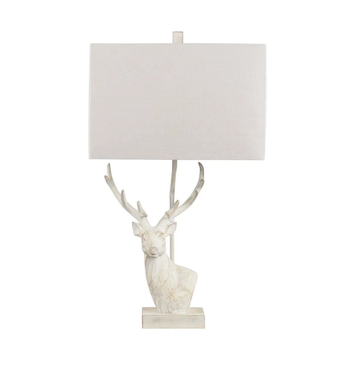 White Buck Table Lamps (2-Pack), Rustic